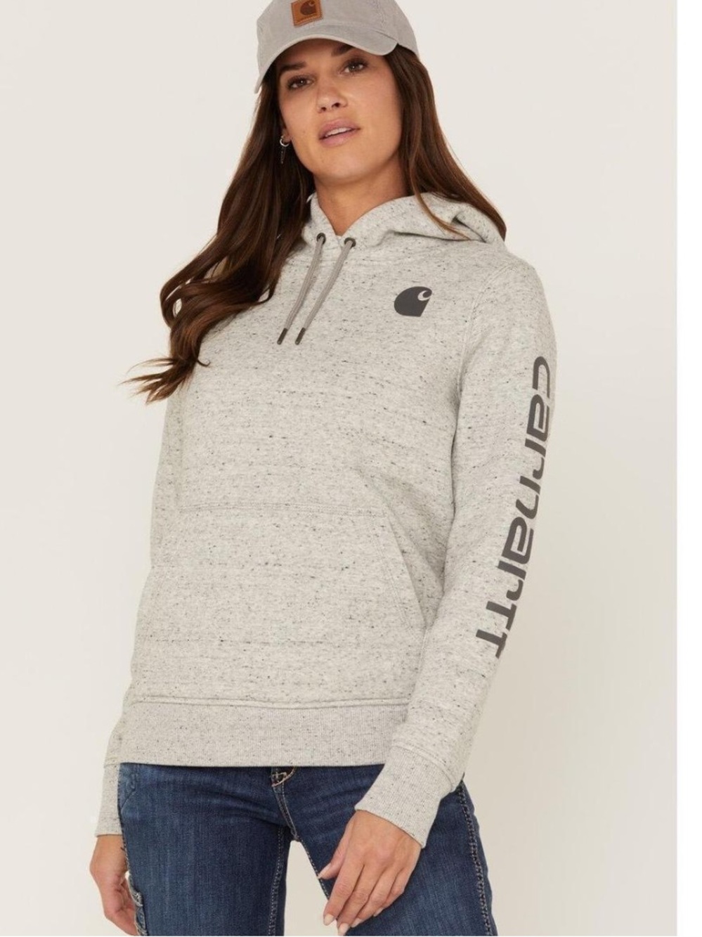 Carhartt Women’s Clarksburg Relaxed Fit Hoodie Gray Size Small